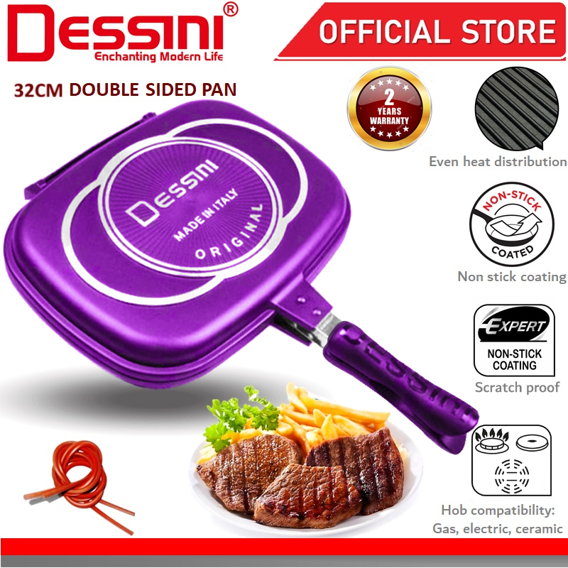 DESSINI ITALY Granite Aluminium Non Stick Double Sided Pressure