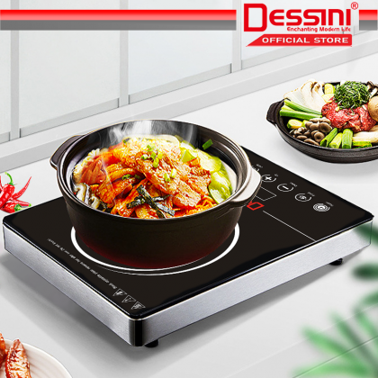 DESSINI ITALY Infrared Ceramic Cooker Hob Touch Control Panel Burner  Cooktop Tabletop Multi Pots Tempered Glass Stove SN-225
