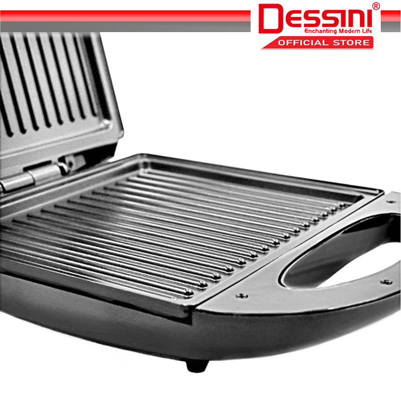 DESSINI ITALY Double Sided Electric Pizza Panini Waffle Sandwich Maker