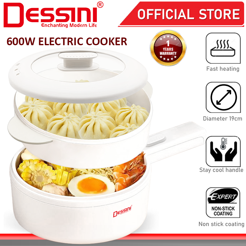 DESSINI ITALY Electric Cooker Steamboat Hot Pot Non Stick Frying Wok